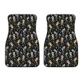 Dancing Skeleton Party Pattern Print Front Car Floor Mats