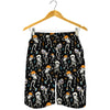 Dancing Skeleton Party Pattern Print Men's Shorts