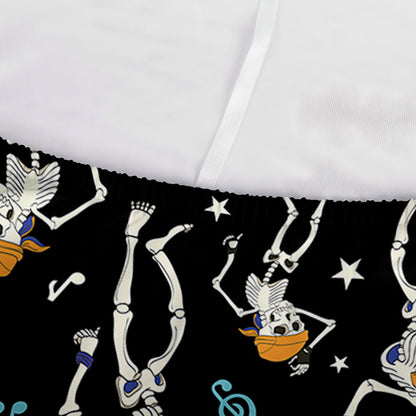 Dancing Skeleton Party Pattern Print Sofa Cover