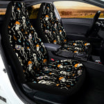 Dancing Skeleton Party Pattern Print Universal Fit Car Seat Covers