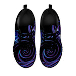 Dark Aquarius Zodiac Sign Print Black Sneakers