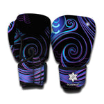 Dark Aquarius Zodiac Sign Print Boxing Gloves