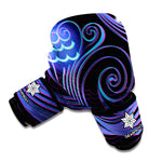 Dark Aquarius Zodiac Sign Print Boxing Gloves