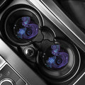 Dark Aquarius Zodiac Sign Print Car Coasters