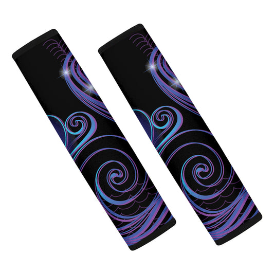 Dark Aquarius Zodiac Sign Print Car Seat Belt Covers