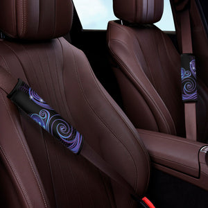 Dark Aquarius Zodiac Sign Print Car Seat Belt Covers