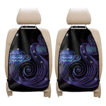 Dark Aquarius Zodiac Sign Print Car Seat Organizers