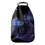 Dark Aquarius Zodiac Sign Print Car Seat Organizers