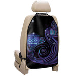 Dark Aquarius Zodiac Sign Print Car Seat Organizers