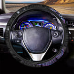 Dark Aquarius Zodiac Sign Print Car Steering Wheel Cover