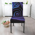 Dark Aquarius Zodiac Sign Print Dining Chair Slipcover