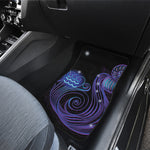 Dark Aquarius Zodiac Sign Print Front Car Floor Mats