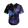 Dark Aquarius Zodiac Sign Print Men's Baseball Jersey