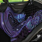 Dark Aquarius Zodiac Sign Print Pet Car Back Seat Cover