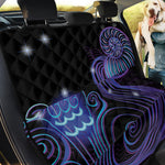 Dark Aquarius Zodiac Sign Print Pet Car Back Seat Cover
