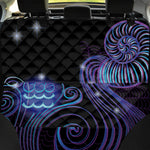 Dark Aquarius Zodiac Sign Print Pet Car Back Seat Cover
