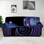 Dark Aquarius Zodiac Sign Print Sofa Cover