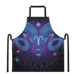 Dark Aries Zodiac Sign Print Apron