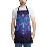 Dark Aries Zodiac Sign Print Apron
