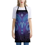 Dark Aries Zodiac Sign Print Apron