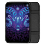 Dark Aries Zodiac Sign Print Car Center Console Cover