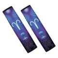 Dark Aries Zodiac Sign Print Car Seat Belt Covers