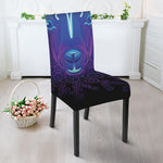 Dark Aries Zodiac Sign Print Dining Chair Slipcover