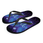 Dark Aries Zodiac Sign Print Flip Flops