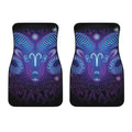 Dark Aries Zodiac Sign Print Front Car Floor Mats