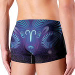 Dark Aries Zodiac Sign Print Men's Boxer Briefs