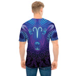 Dark Aries Zodiac Sign Print Men's T-Shirt