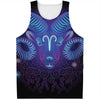 Dark Aries Zodiac Sign Print Men's Tank Top