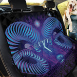 Dark Aries Zodiac Sign Print Pet Car Back Seat Cover