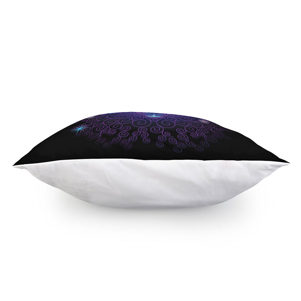 Dark Aries Zodiac Sign Print Pillow Cover