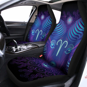 Dark Aries Zodiac Sign Print Universal Fit Car Seat Covers