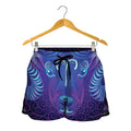 Dark Aries Zodiac Sign Print Women's Shorts