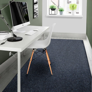 Dark Blue Denim Jeans Print Area Rug