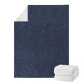 Dark Blue Denim Jeans Print Blanket