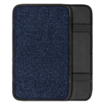 Dark Blue Denim Jeans Print Car Center Console Cover