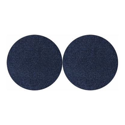 Dark Blue Denim Jeans Print Car Coasters