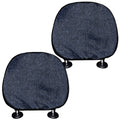 Dark Blue Denim Jeans Print Car Headrest Covers