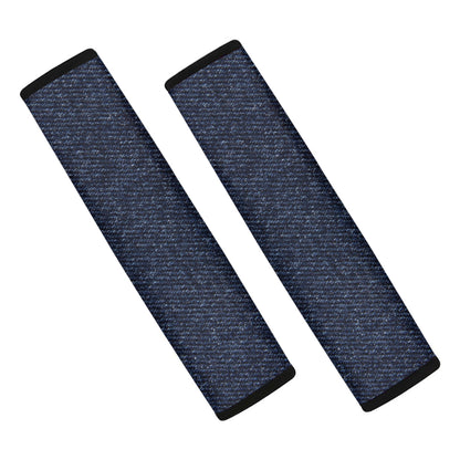 Dark Blue Denim Jeans Print Car Seat Belt Covers
