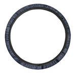 Dark Blue Denim Jeans Print Car Steering Wheel Cover