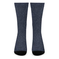 Dark Blue Denim Jeans Print Crew Socks