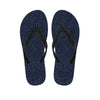 Dark Blue Denim Jeans Print Flip Flops