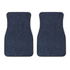 Dark Blue Denim Jeans Print Front Car Floor Mats