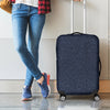 Dark Blue Denim Jeans Print Luggage Cover