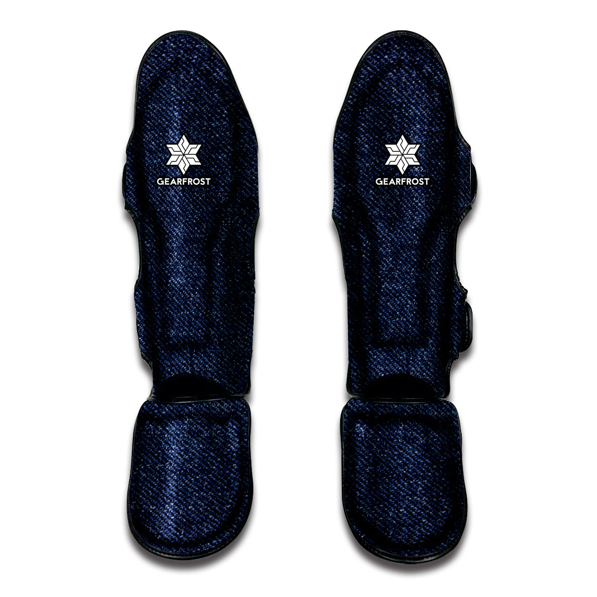 Dark Blue Denim Jeans Print Muay Thai Shin Guard