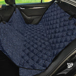 Dark Blue Denim Jeans Print Pet Car Back Seat Cover