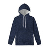 Dark Blue Denim Jeans Print Pullover Hoodie